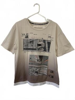 Star Wars Graphic T-Shirt with Gradient Design Sz Large